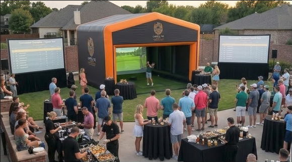 Capitol Tee golf simulator event