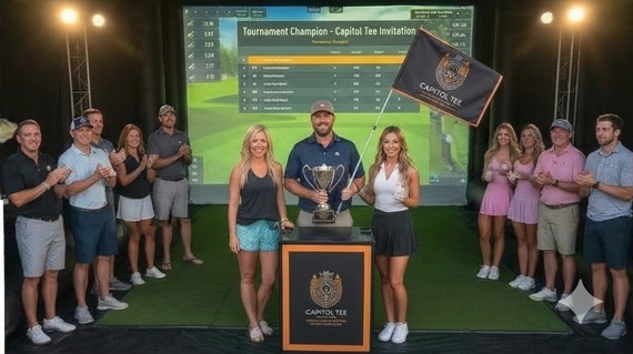 Capitol Tee golf simulator event