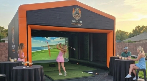 Capitol Tee golf simulator event